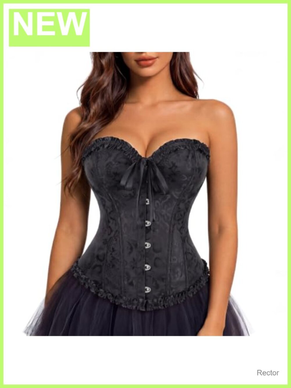 Renaissance Corset Top Sweetheart Neck Lace-Up Bustier for Halloween Cosplay